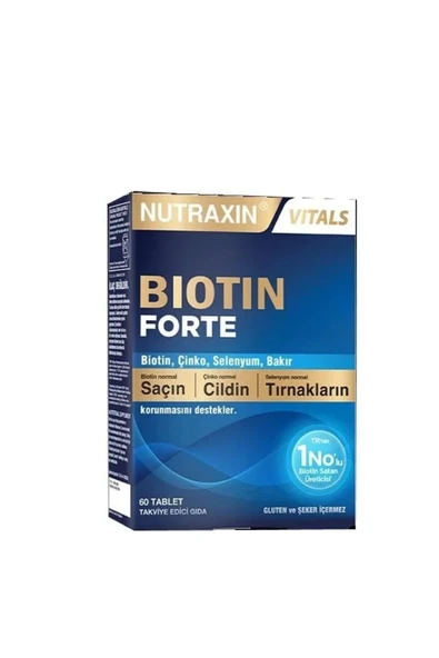 Nutraxin Biotin Forte Tablet 60'lı ürün görseli 1