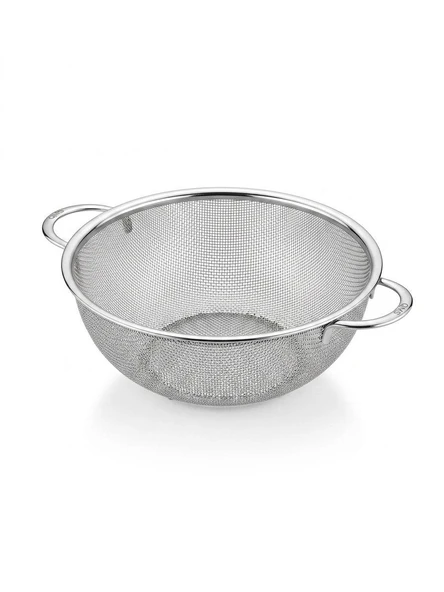Çelik Süzgeç Kulplu Paslanmaz Makarna - Sebze Süzgeci 25 CM ürün görseli 1
