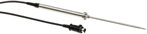 Testo Paslanmaz Çelik Gıda Probu, 3mm x 15mm Uç, 4mm Çap x 125mm Uzunluk, -25 ila +120 Derece C, 1 ürün görseli 1