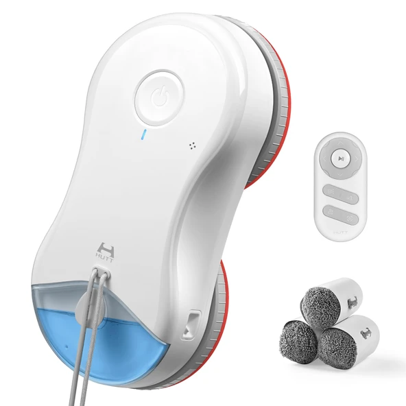 HUTT S55 Pro pencere temizleme robotu, 3D vurgulu pedler, 6500Pa emiş gücü, HydroJet pompa spreyi, SLAM 4.0 navigasyon, 80ml su deposu, çok seviyeli güvenlik sistemi ürün görseli 1