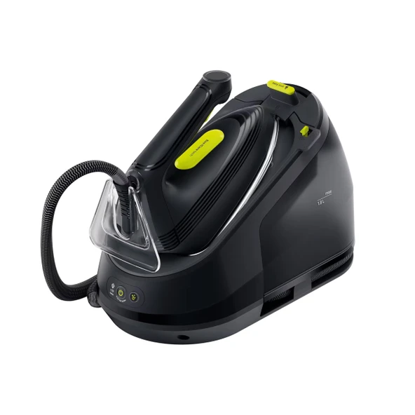 Braun CareStyle 3 IS3257BK, FreeGlide 3D teknolojisine sahip buharlı ütü istasyonu, 125 g/dk buhar, hızlı ısıtma, iCare modu, dikey ütüleme, çıkarılabilir 1,8 L tank, 2200 W, siyah ürün görseli 1