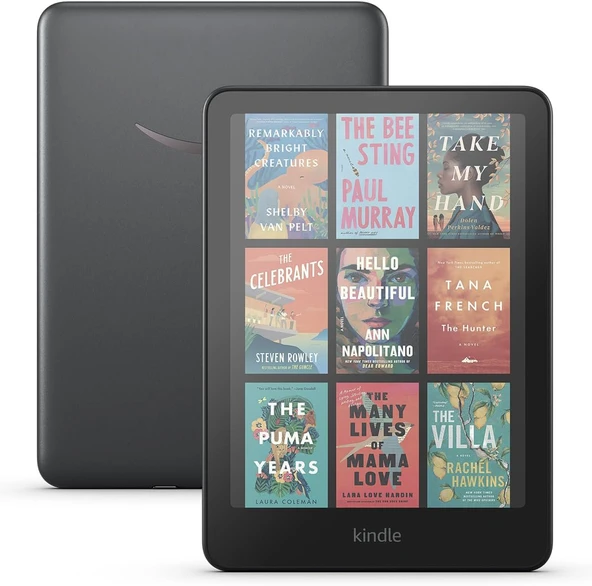 Amazon Kindle Colorsoft Signature Edition | 2024 | 32 GB | 7" Renkli Parlamayan Ekran | Kablosuz Şarj | Otomatik Ayarlanabilir Ön Işık | Metallic Black ürün görseli 1