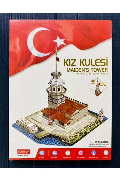 Cubic Fun Kız Kulesi 3D Puzzle ürün görseli 1
