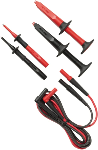 Fluke TL223-1 güvenlik test ucu seti [lamella tapa 4mm - katmanlı tapa 4 mm] 1,50 m siyah ürün görseli 1