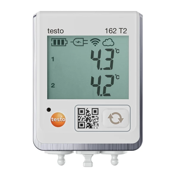 testo 0572 1622 162 T2 sıcaklık dataloggerı ölçülen değişken sıcaklık -50 ila 150 °C dahil. duvar desteği ürün görseli 1