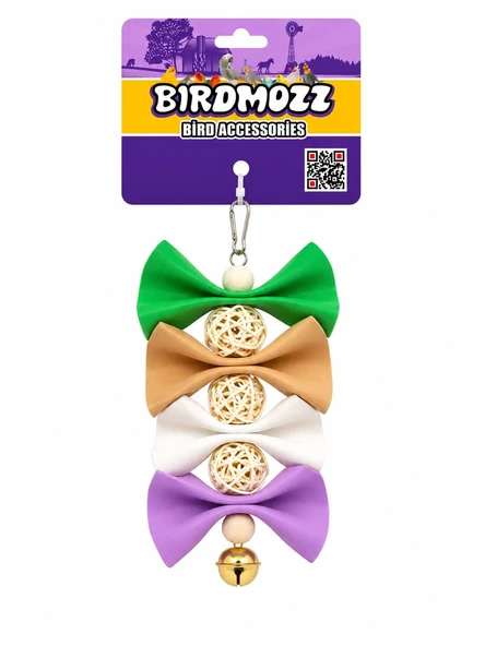 Birdmozz Premium Fiyonklu Toplu Kuş Oyuncağı ürün görseli 1