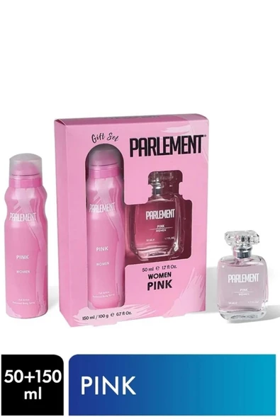 Parlement 50 Ml Pink Kadın Parfüm + 150 Ml Deodorant Seti ürün görseli 1