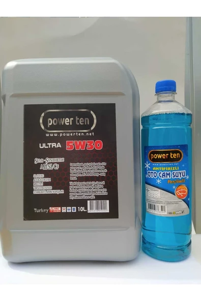 Ultra 5W30 10 Litre Motor Yağı + 1 Litre Kışlık Cam Suyu 2026 ürün görseli 1