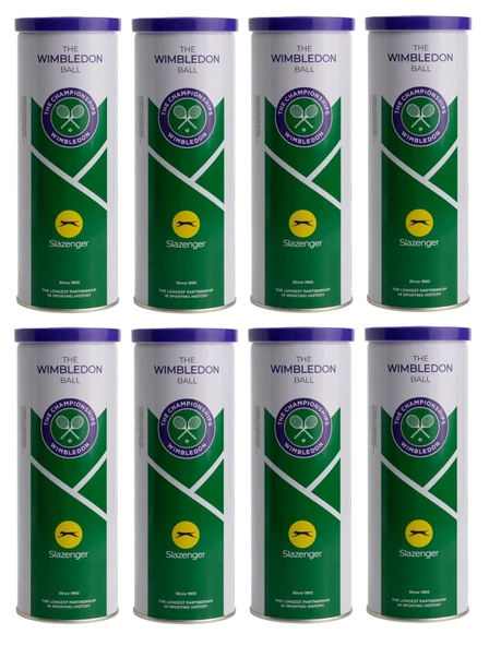 Slazenger Wimbledon 3'lü 8 Kutu Tenis Topu ürün görseli 1