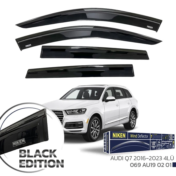 NİKEN Audi q7 cam rüzgarlığı siyah kromlu black edition niken 2016 / 2023 ürün görseli 1
