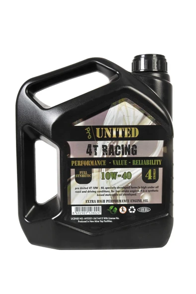 United 4T 10W40 Motosiklet Yağı 4 Litre 2026 ürün görseli 1