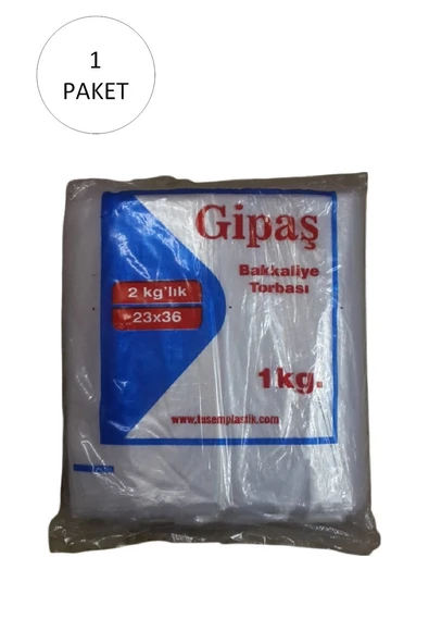 Bakkaliye Naylon Torba 2'kg lık 23x36 cm 1 Paket (Takriben 260 Adet) ürün görseli 1