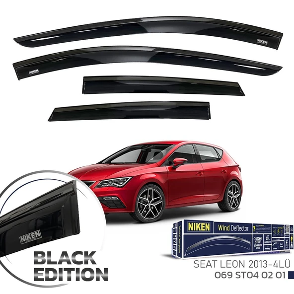 NİKEN Seat leon cam rüzgarlığı siyah kromlu black edition niken 2013+ ürün görseli 1