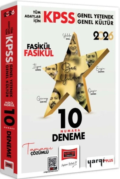 2026 KPSS Tüm Adaylar İçin GK GY Tüm Dersler Fasikül Fasikül On Numara 5 Yıldız 10 Deneme Yargı ürün görseli 1