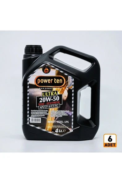 20W50 Motor Yağı 4 Litre 6 Adet 1 Koli 2026 ürün görseli 1