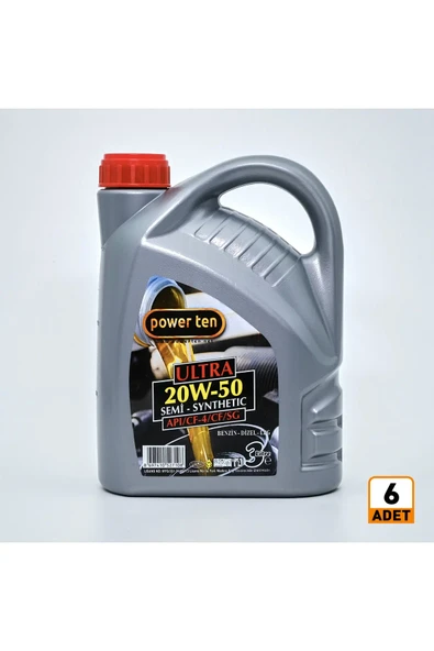 20w50 Motor Yağı 3 Litre 6 Adet 1 Koli 2026 ürün görseli 1