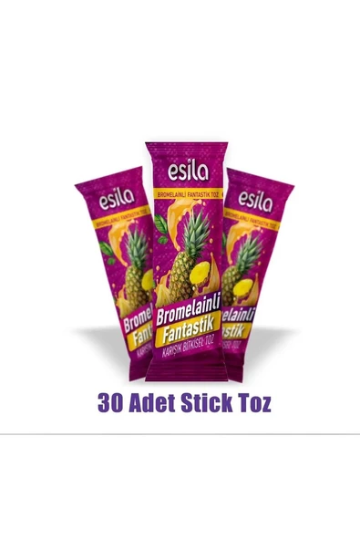 Fantastik 30 lu Stick Bromelainli Bitkisel Toz Çay - Resim 2