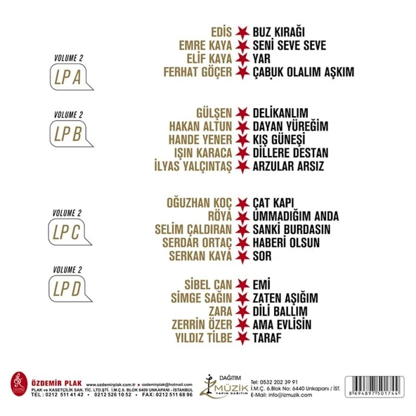 Yıldız Tilbe'nin Yıldızlı Şarkıları Volume 2 - Renkli 2 Plak ürün görseli 1