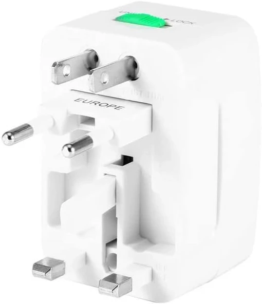 Universal Çoklu Priz Çevirici Dönüştürücü Seyahat Adaptörü, 150+ Ülke, 125V-250V-6A-13A, Narita NRT-640 ürün görseli 1