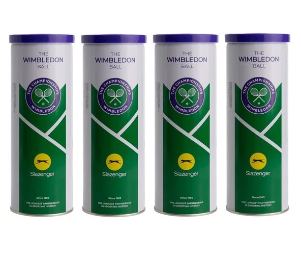 Slazenger Wimbledon 3'lü 4 Kutu Tenis Topu ürün görseli 1
