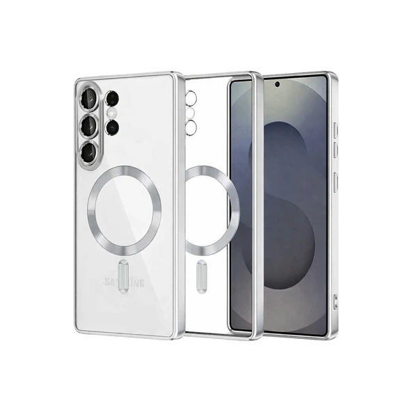 Samsung Galaxy S26 Ultra Kross Magneticsafe Kapak - Gümüş ürün görseli 1
