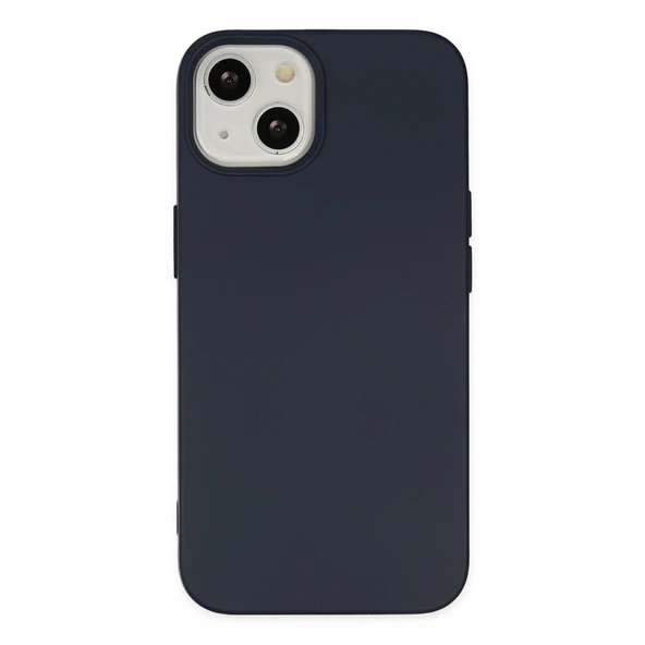 iPhone 15 Kılıf Nano İçi Kadife Silikon - Lacivert ürün görseli 1