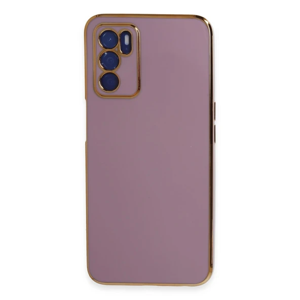 Oppo A16 Kılıf Volet Silikon - Mor ürün görseli 1