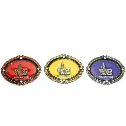 İstanbul Temalı Metal Magnet Galata Kulesi Kabartmalı ürün görseli 1