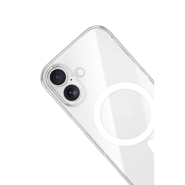 iPhone 17 Kılıf Pc Real Magsafe Kapak - Şeffaf - Resim 2