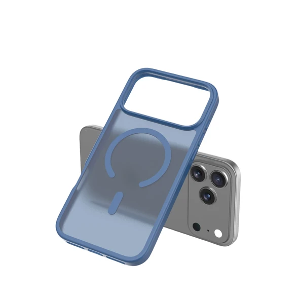 iPhone 17 Pro Max Jota Magsafe Kapak - Lacivert - Resim 3