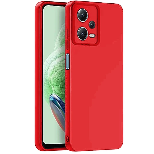 Xiaomi Redmi Note 12 Pro 5g Kılıf Nano İçi Kadife Silikon - Kırmızı ürün görseli 1