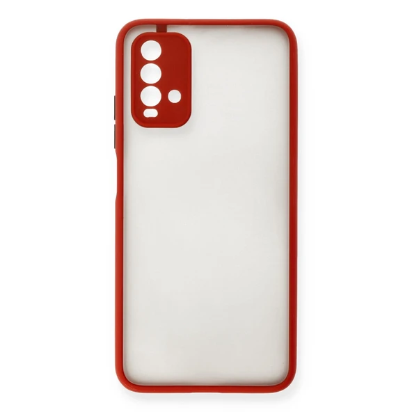 Xiaomi Redmi 9t Kılıf Montreal Silikon Kapak - Kırmızı ürün görseli 1