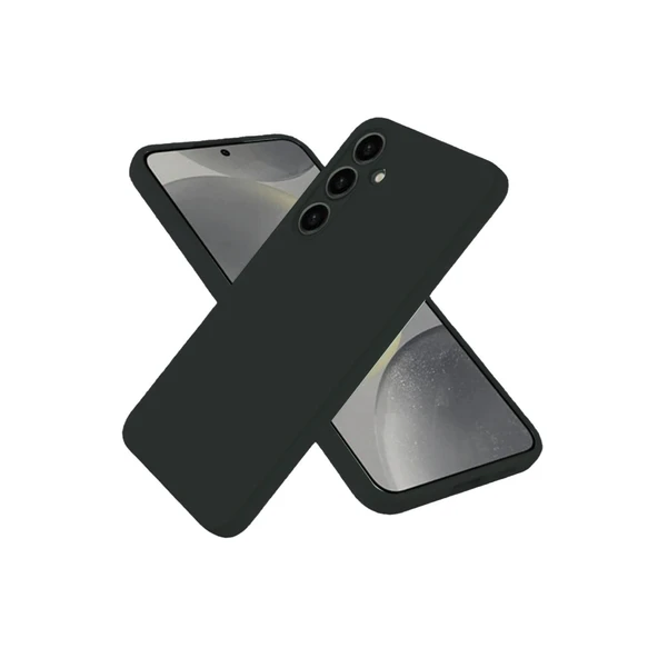 Samsung Galaxy S25 Plus Kılıf Nano İçi Kadife Silikon - Siyah ürün görseli 1