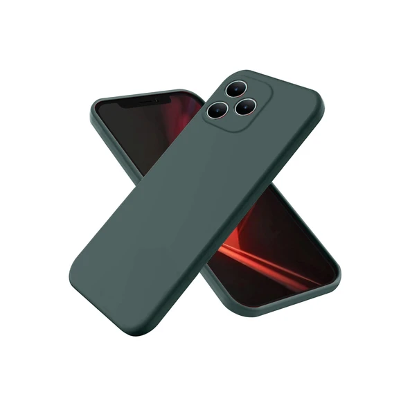 Realme Note 50 4g Kılıf First Silikon - Koyu Yeşil ürün görseli 1