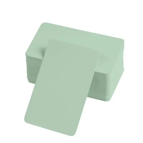 Boş Kelime Kartları 5x8 cm - 50 Adet Oval Kenarlı | Tabu & Not Kartları - Yeşil ürün görseli 1