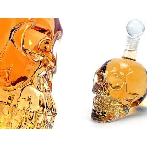 Crystal Head Kuru Kafa Cam Şişe 350 ml ürün görseli 1