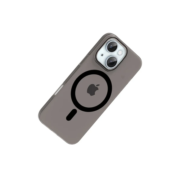 iPhone 14 Pc Blank Magsafe Kapak - Siyah - Resim 2