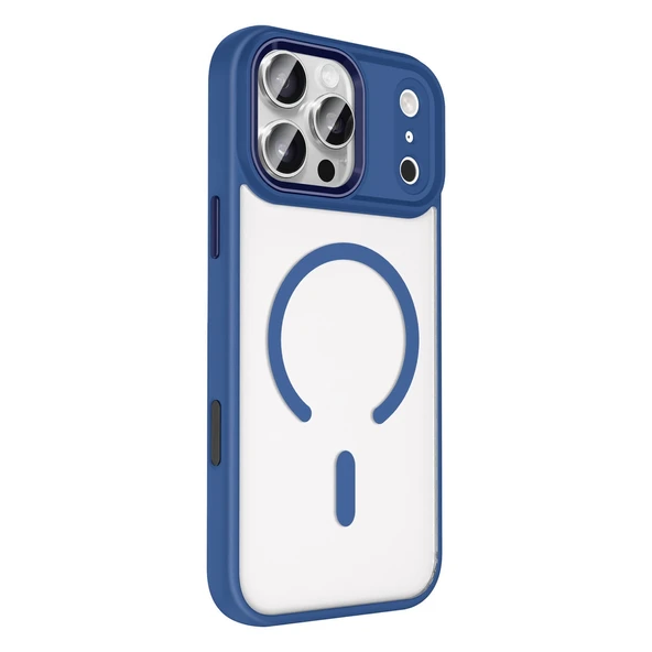 iPhone 17 Pro Terea Magsafe Kapak - Lacivert - Resim 3