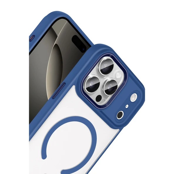 iPhone 17 Pro Terea Magsafe Kapak - Lacivert - Resim 2