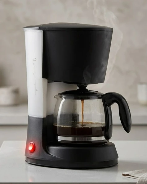 1.2 Litre Filtre Kahve Makinesi Damlama Emniyetli Cam Karaflı ürün görseli 1