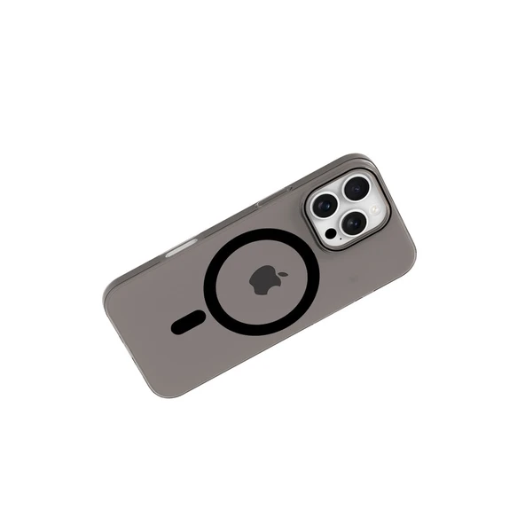 iPhone 16 Pro Max Pc Blank Magsafe Kapak - Siyah - Resim 3