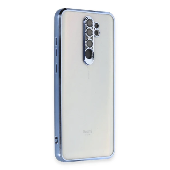 Xiaomi Redmi Note 8 Pro Kılıf Kamera Korumalı Lensli Silikon - Açık Mavi ürün görseli 1