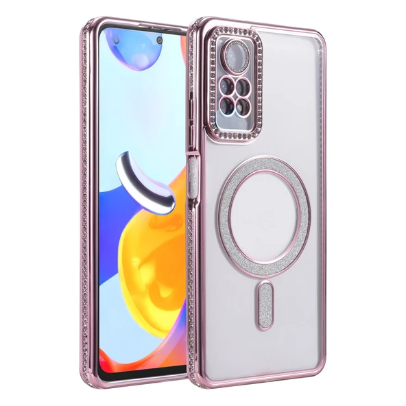 Xiaomi Redmi Note 12 Pro 4g Joke Simli Magneticsafe Kılıf - Pembe ürün görseli 1