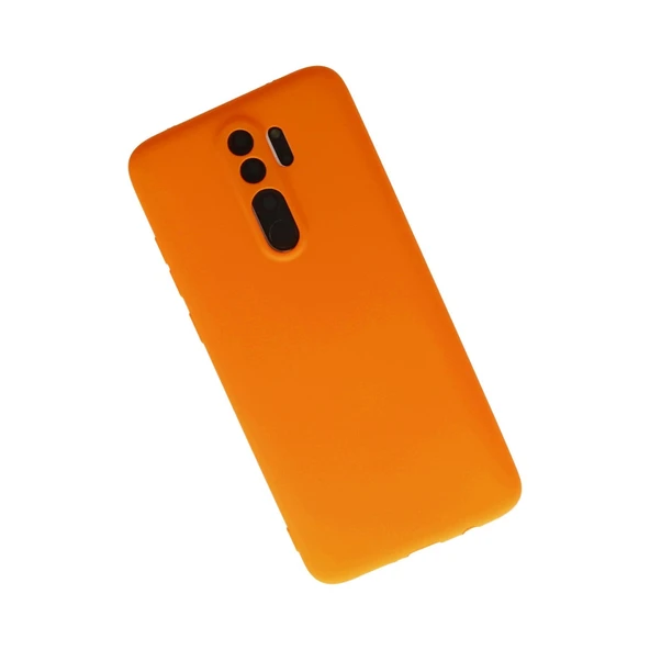 Xiaomi Redmi Note 8 Pro Kılıf First Silikon - Turuncu - Resim 3