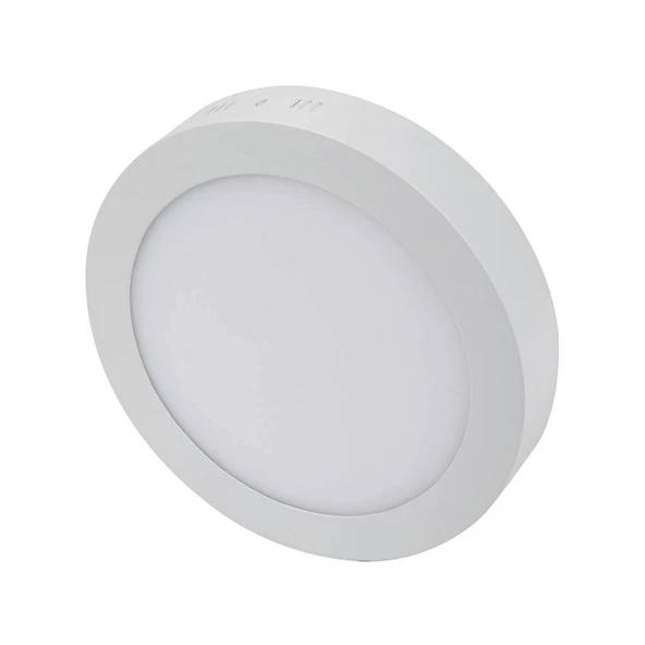 CATA 18w Yuvarlak GÜNIŞIĞI Sıva Üstü Led Panel 3200k Beyaz Kasa Günışığı Işık IP20 18 Watt 220 Volt ürün görseli 1