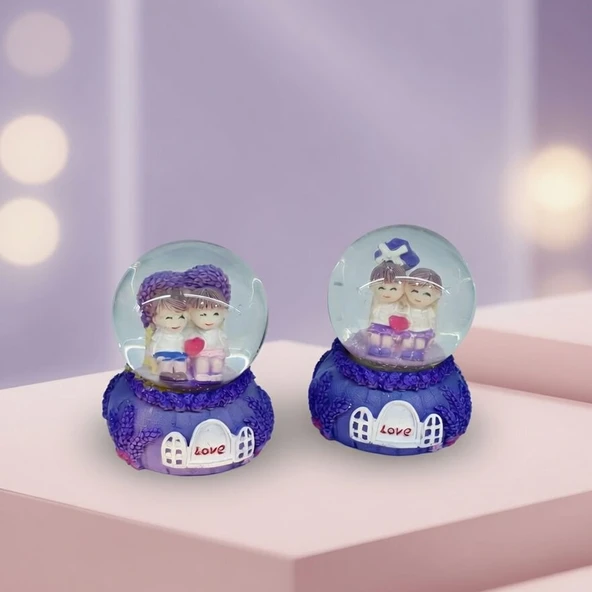 Işıklı Mini Boy Kar Küresi ürün görseli 1