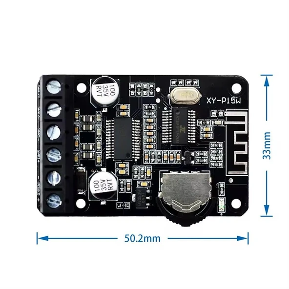 Powermaster XY-P15W Bluetooth Amfi Modülü Amplifikatör Devresi - Resim 2