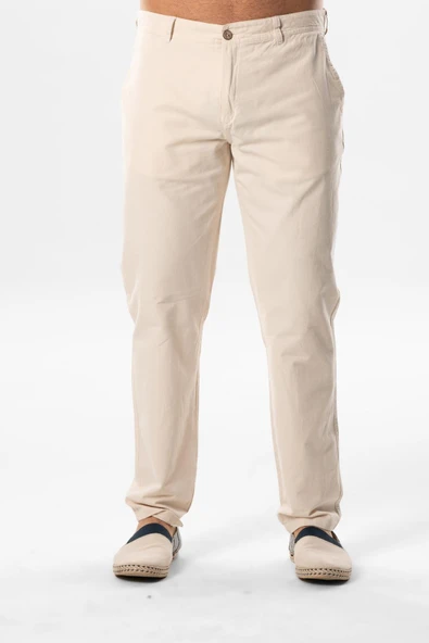 Gabardin Erkek Pantolon Krem Krm ürün görseli 1