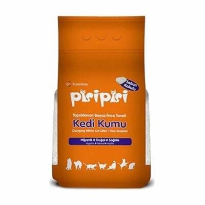 Pisipisi Sabun Kokulu Topaklanan İnce Taneli Bentonit Kedi Kumu 2x10 Kg ürün görseli 1