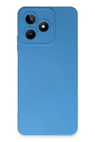 Newface Realme C53 Kılıf Nano içi Kadife Silikon - Mavi ürün görseli 1